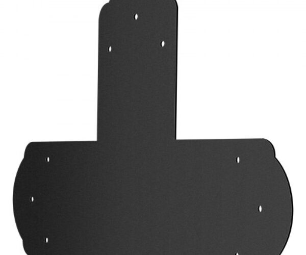 T‑kapocs – 8 db fekete, 50 × 290 × 4 mm